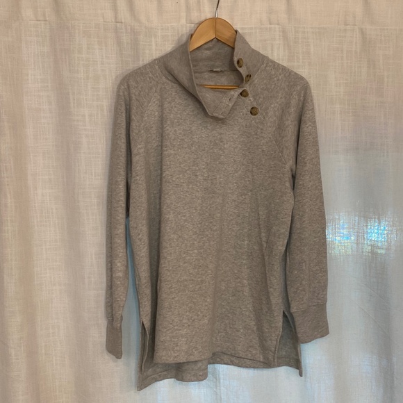 J. Crew Sweater Women's Button Turtleneck - Large - Picture 1 of 7